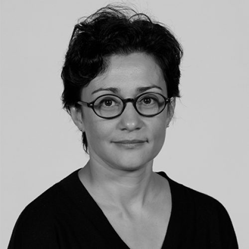 Black and white portrait of Tincuta Heinzel