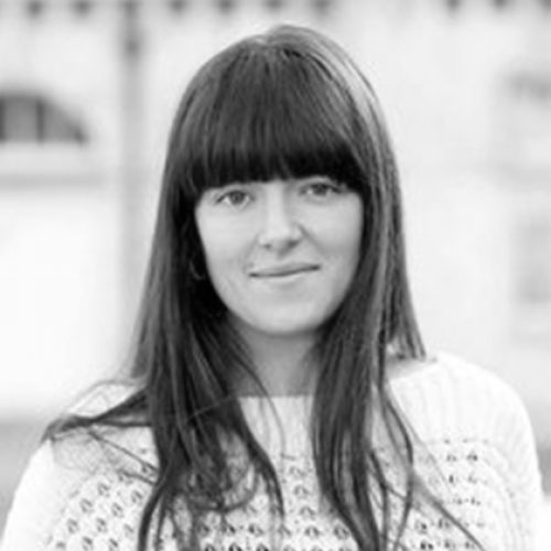Black and white portrait of Laetitia Forst