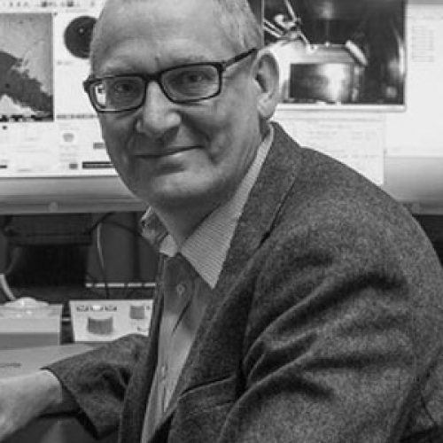 Black and white portrait of Gary Critchlow